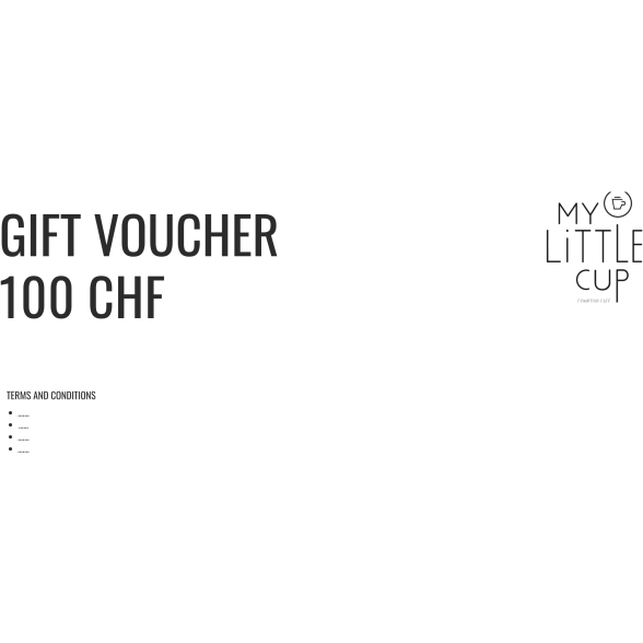 Bon cadeau My Little Cup (ancienne version) — Voir notre nouvelle Carte Cadeau