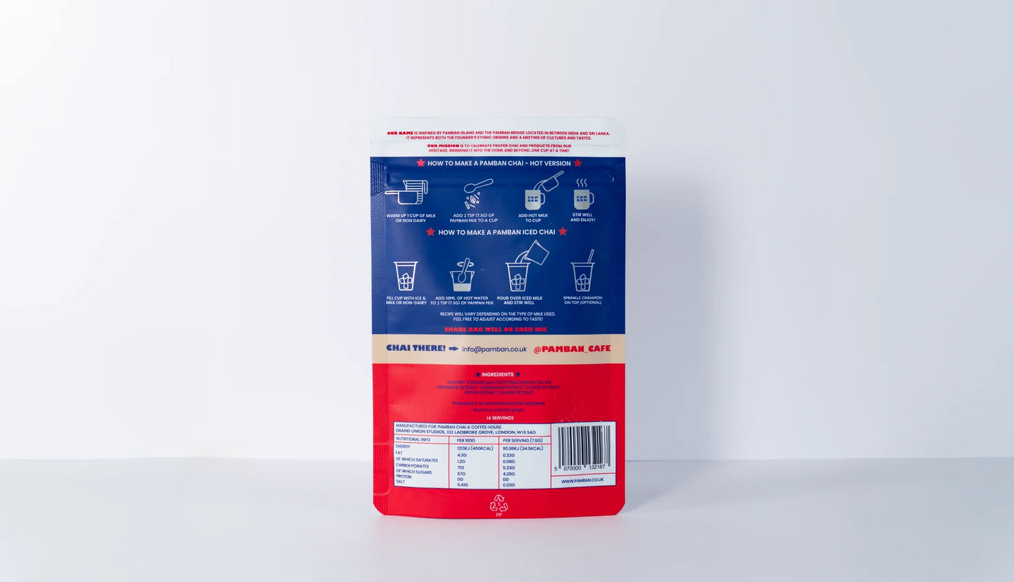 Chai latte express en poudre – épicé & aromatique – 120 g – Vegan & sans gluten